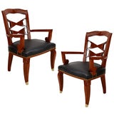 Pair of Chairs by Jules Leleu