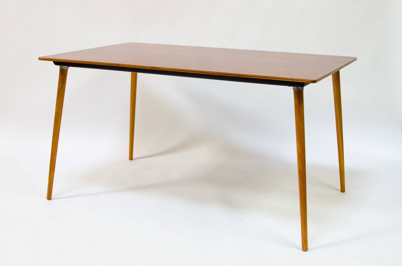 Eames DTW-3 Wood Leg Dining Table
