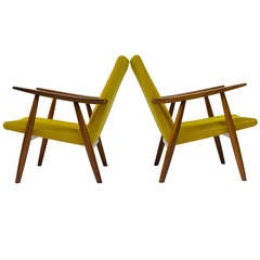 Teak Lounge Chairs by Hans Wegner for GETAMA