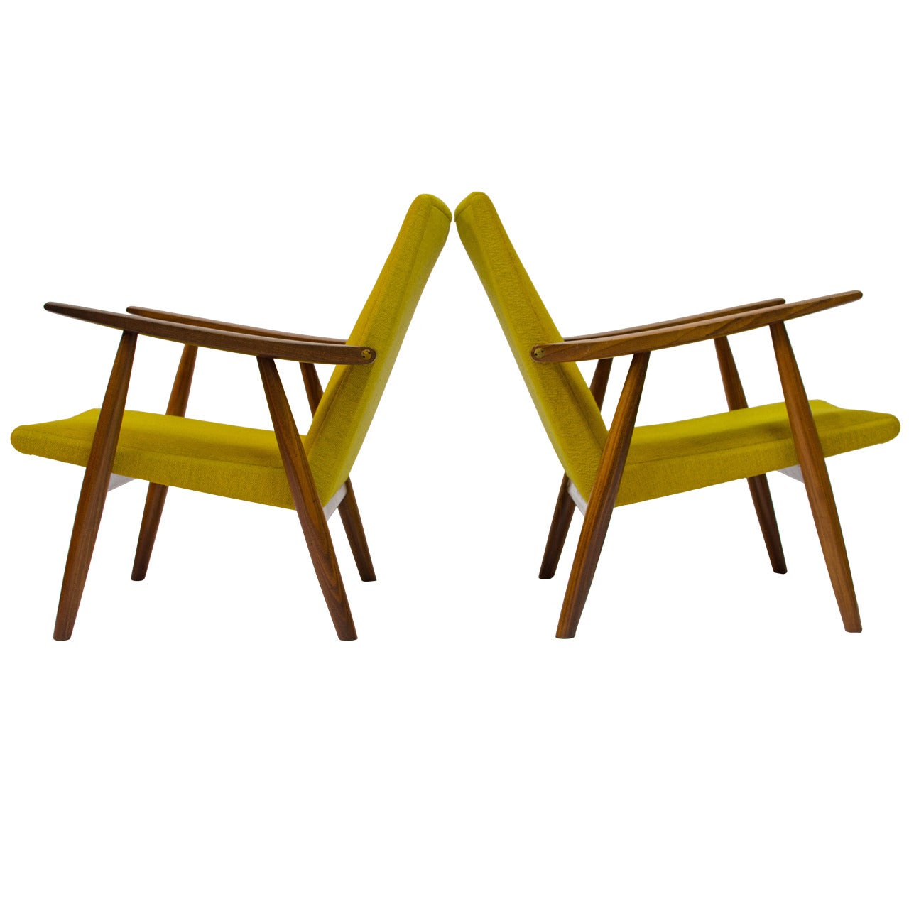 Teak Lounge Chairs by Hans Wegner for GETAMA