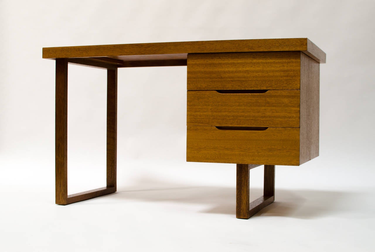 Mid-Century Modern Luther Conover Mahogany Desk, 1947