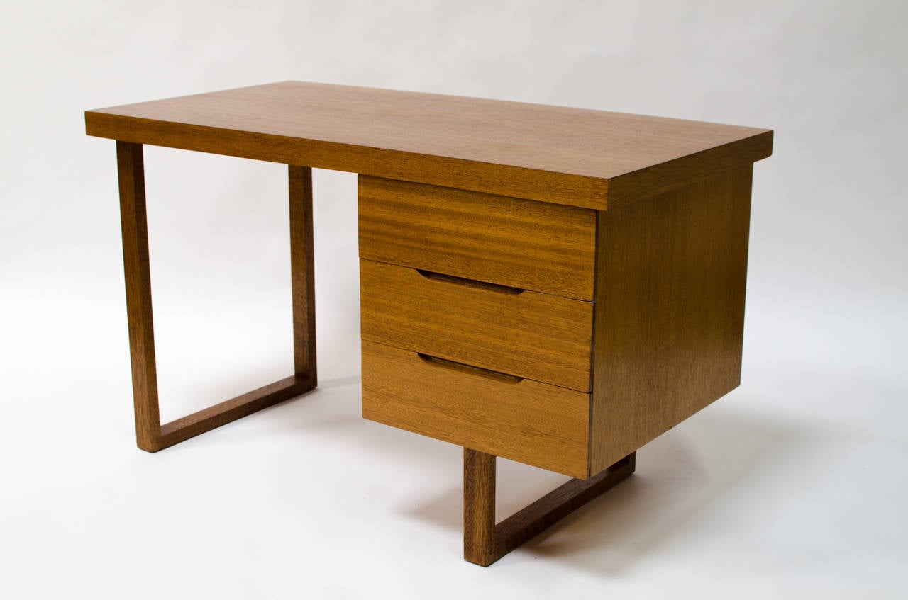 American Luther Conover Mahogany Desk, 1947