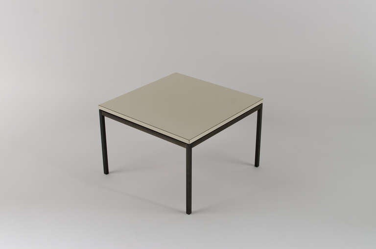 American Florence Knoll Bronze Side Table 1950's For Sale