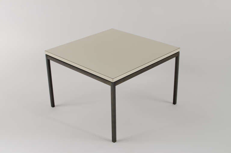 Florence Knoll Bronze Side Table 1950's In Excellent Condition For Sale In Berkeley, CA