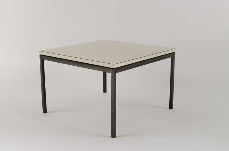 Mid-20th Century Florence Knoll Bronze Side Table 1950's For Sale