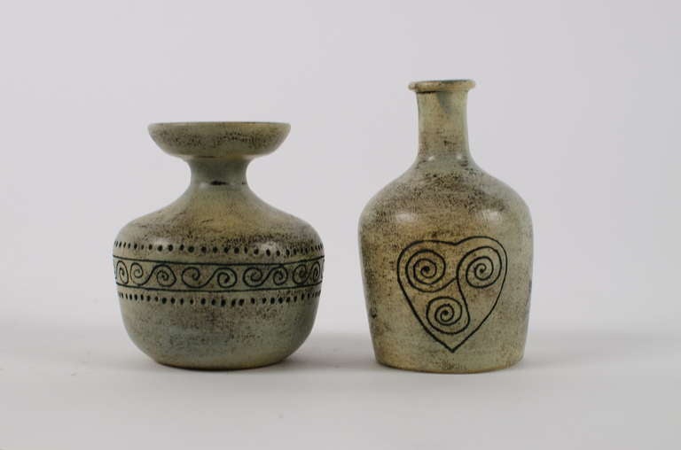 Jacques Blin Abstract Ceramics France 1950s