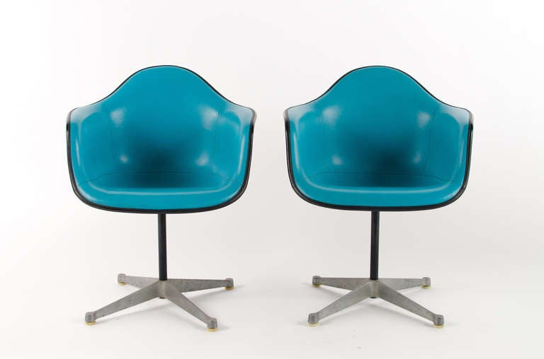Charles Eames PAC Turquoise Arm Shells 1960's