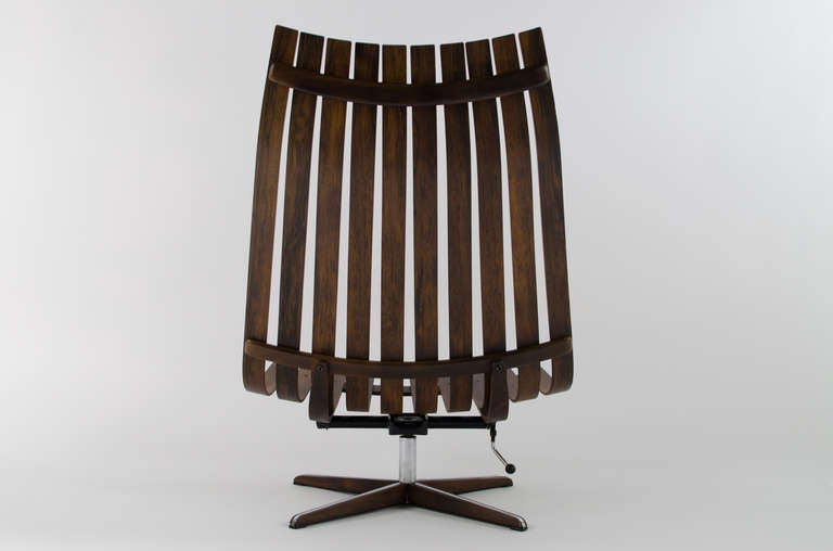 Norwegian Hans Brattrud Rosewood Lounge Chair, 1960s