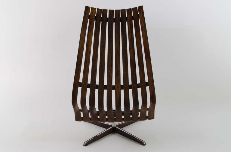Hans Brattrud Rosewood Lounge Chair, 1960s 1