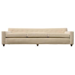 Curved Mohair Sofa by Edward Wormley for Dunbar