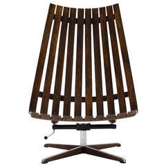 Hans Brattrud Rosewood Lounge Chair, 1960s