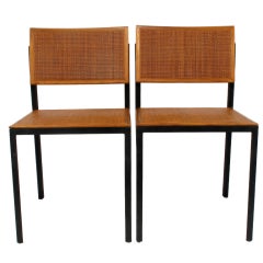 George Nelson Steel Frame Side Chairs