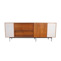 Retro George Nelson Thin Edge Rosewood Stereo Cabinet