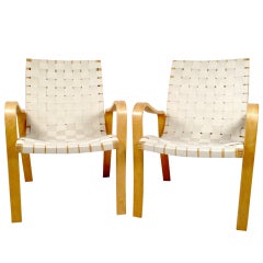 Alvar Aalto Bentwood Lounge Chairs