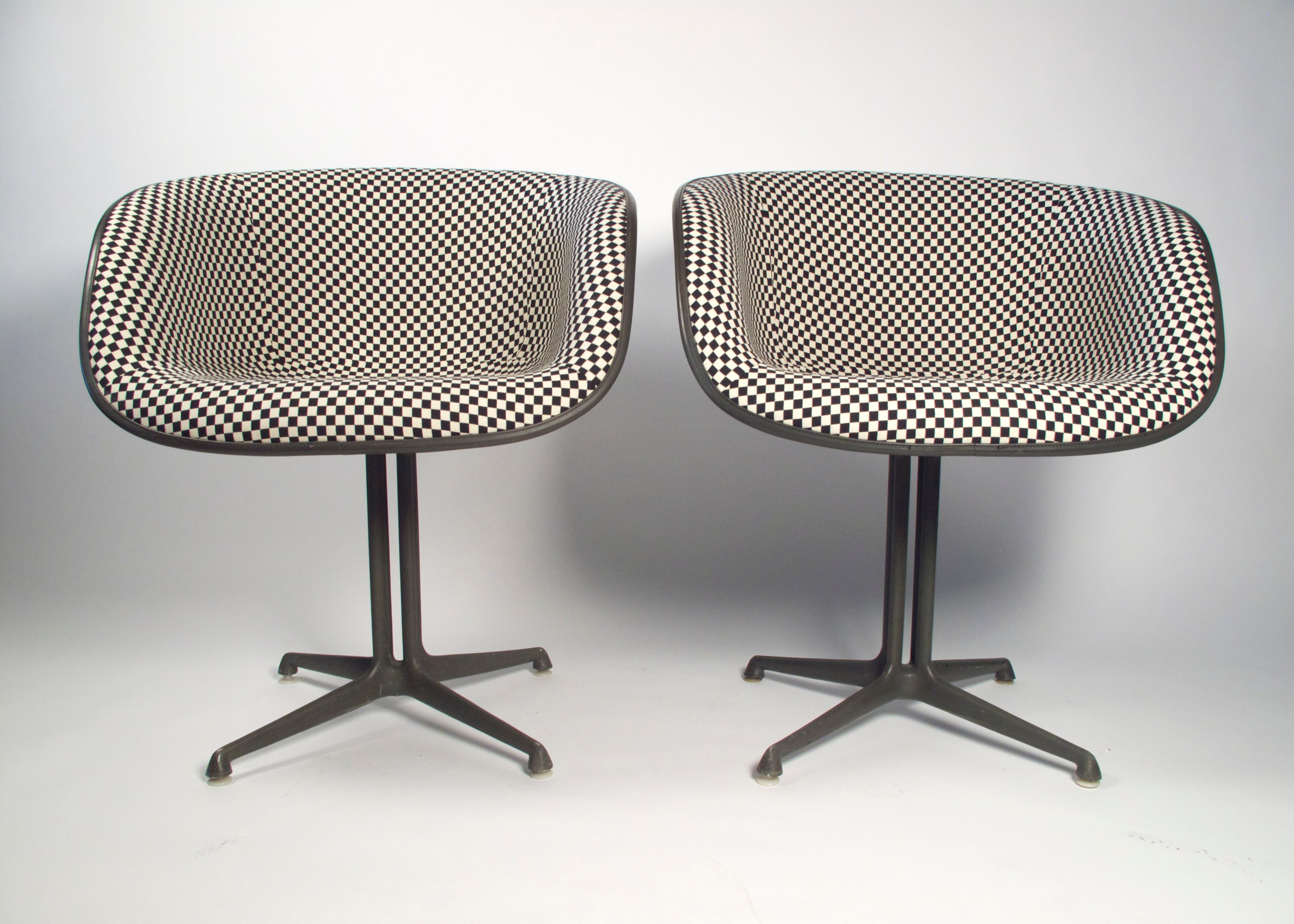 Charles Eames Alexander Girard 'Check' La Fonda Arm Chairs 1960's