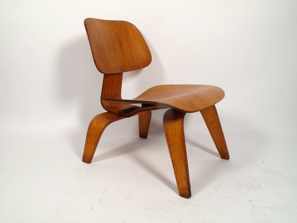 Rare one-of-a-kind Eames prototype LCW in all original untouched condition. This was a gift from Charles to his neighbor who was a photographer and was asked to shoot photos of some of the early prototypes chairs. This is much lower than normal