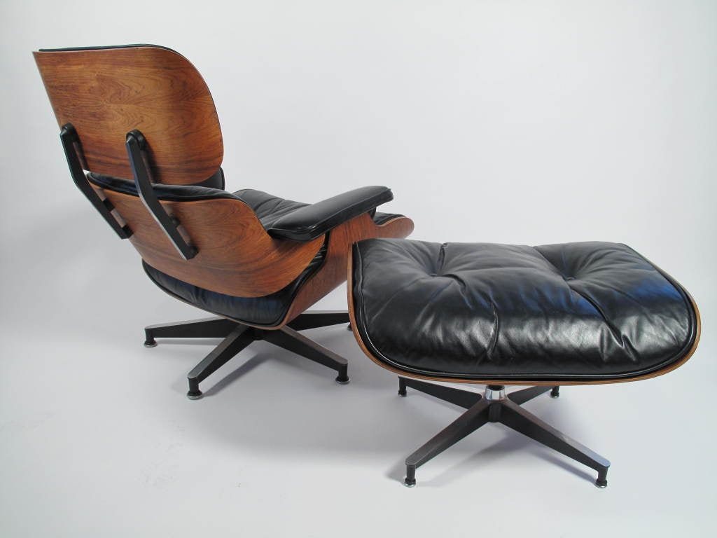 Charles Eames 670 Rosewood Lounge & Ottoman 1960's