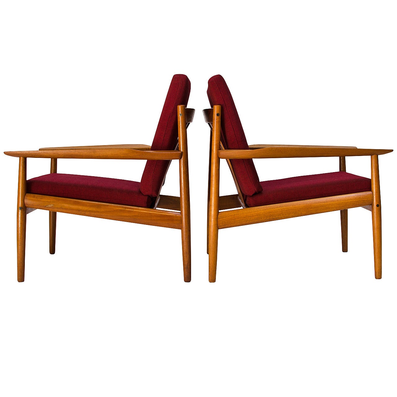 Arne Vodder for Glostrup Teak Easy Chairs, 1960s For Sale