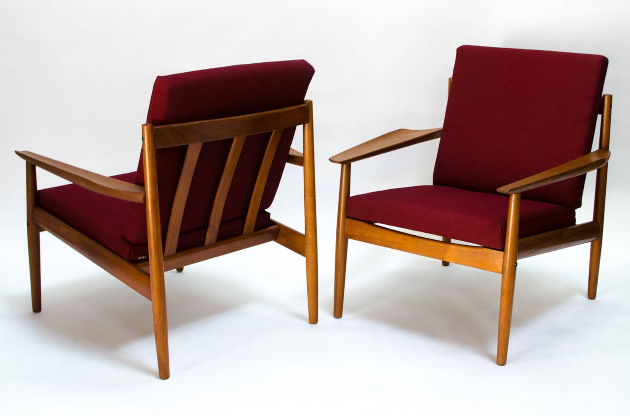 Arne Vodder for Glostrup Teak Easy Chairs, 1960s For Sale 1