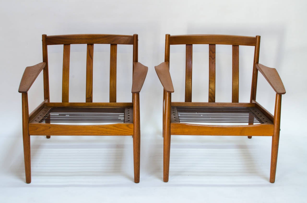 Scandinavian Modern Arne Vodder for Glostrup Teak Easy Chairs, 1960s For Sale