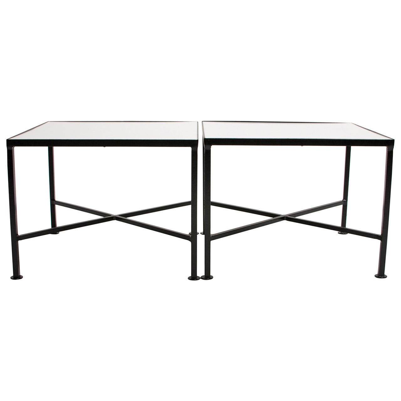 Muriel Coleman Iron Side Tables for California Contemporary, circa 1950 For Sale
