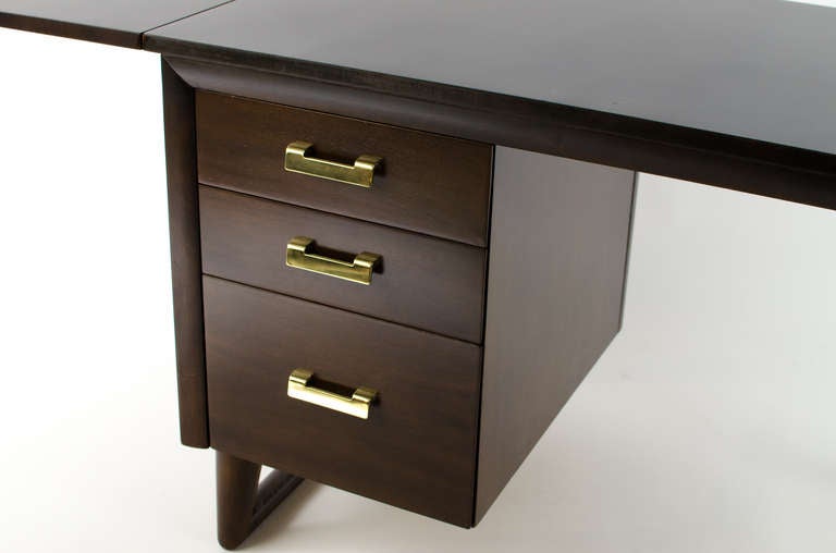 Mid-20th Century Rare Double Wing Desk by T.H. Robsjohn Gibbings For Sale
