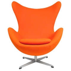 Retro Early Arne Jacobson Egg Chair 1958