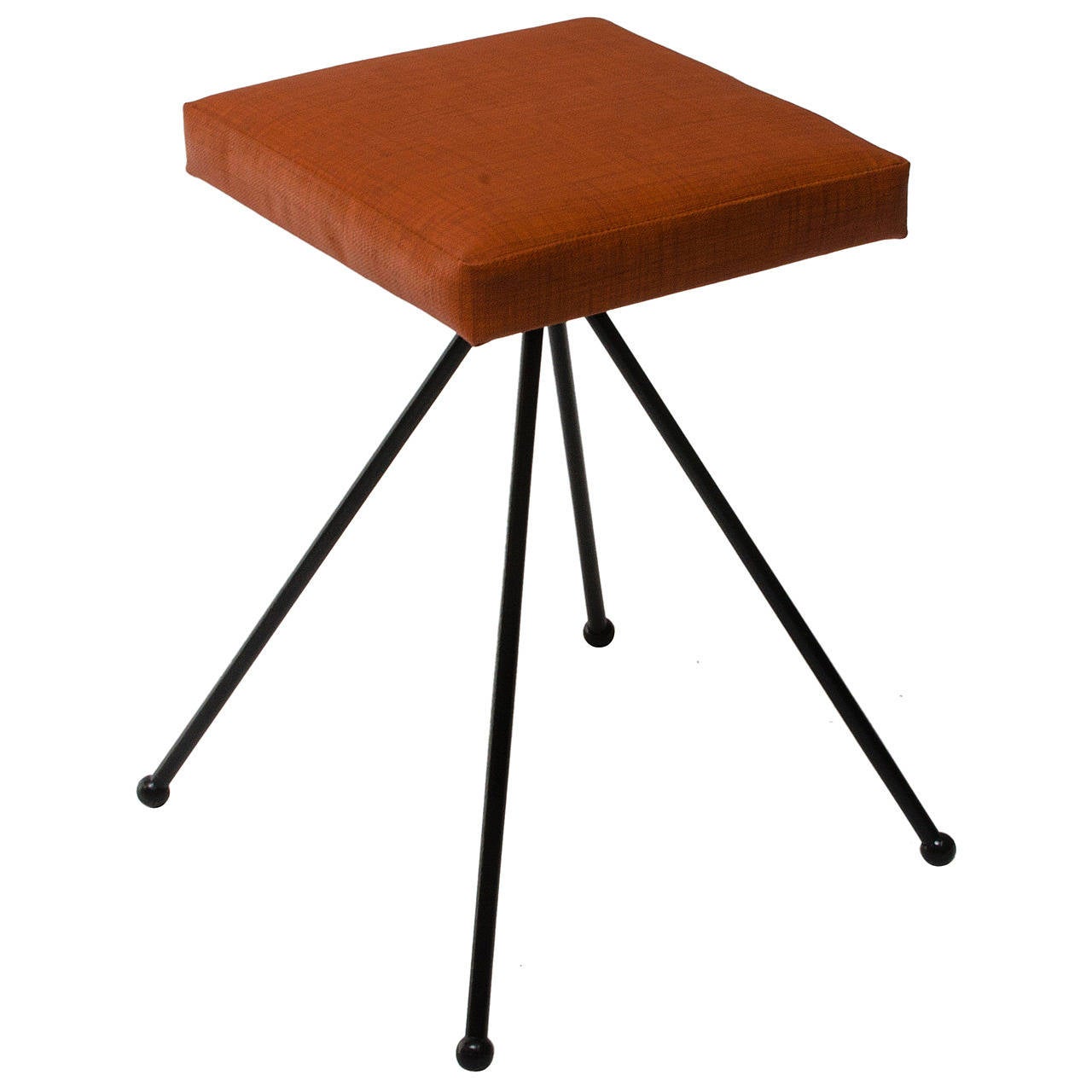 Adrian Pearsall for Craft Associates Iron Stool For Sale