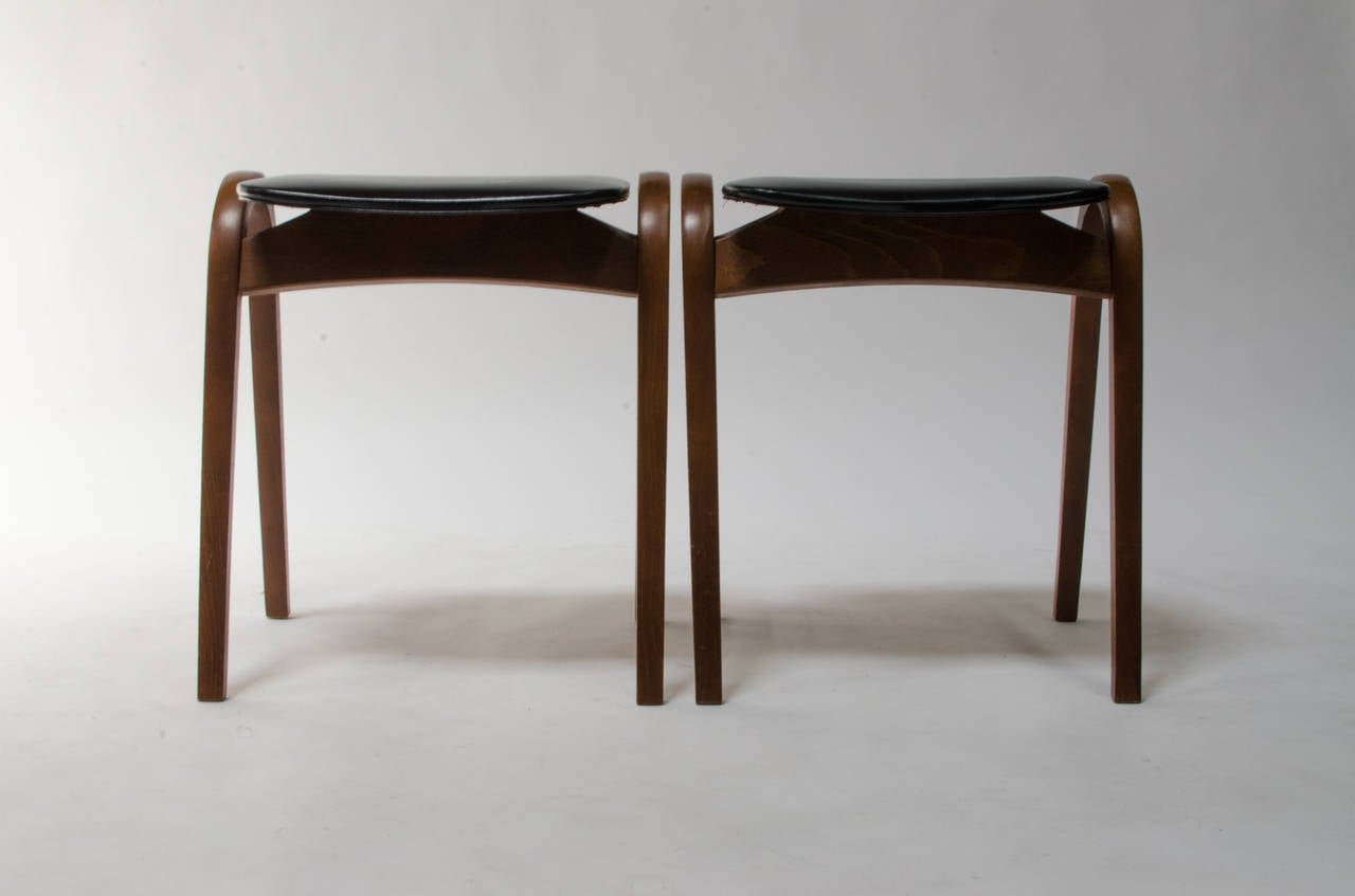 Isamu Kenmochi Stacking Stools Japan 1950s