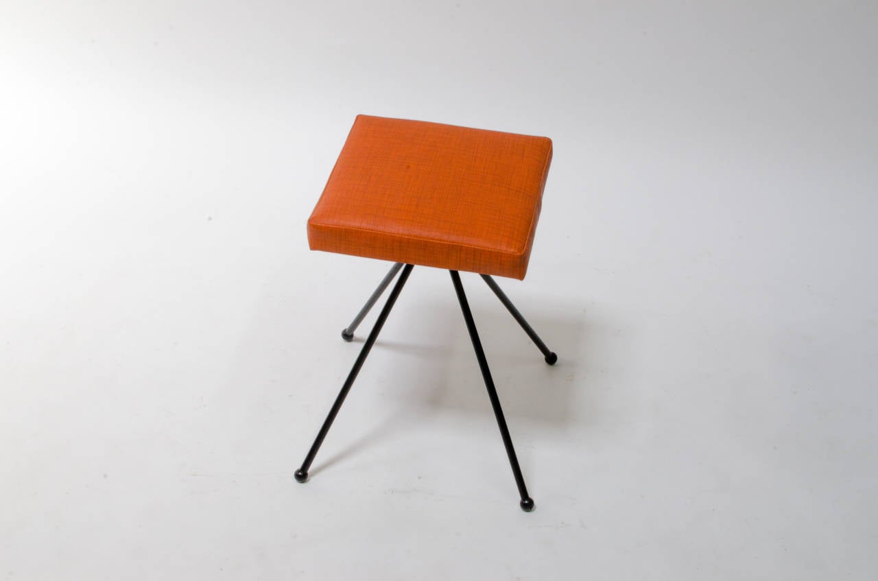Mid-Century Modern Adrian Pearsall for Craft Associates Iron Stool For Sale