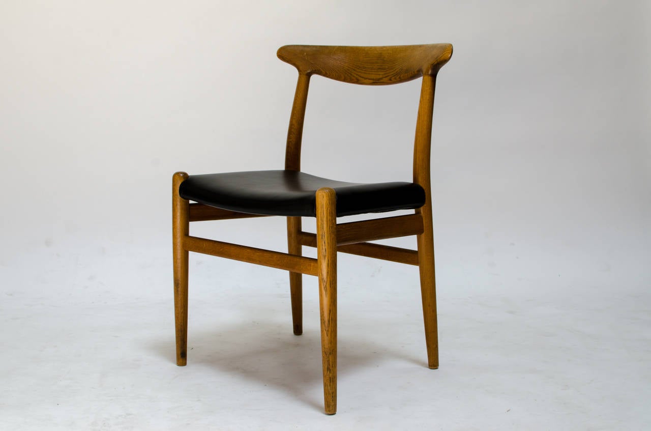 Scandinavian Modern Hans Wegner Side Chair for C.M. Madsen, 1953 For Sale