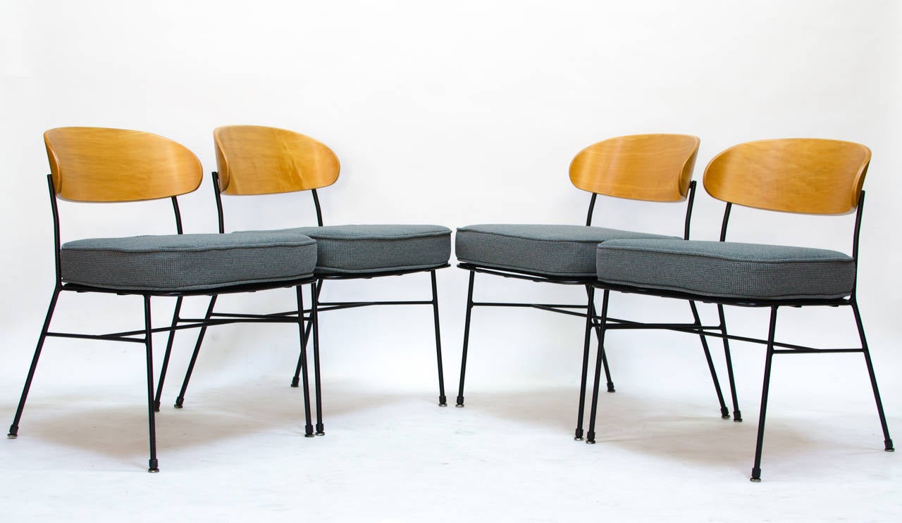 Paul Laszlo for Pacific Iron Dining Chairs California, 1950s In Excellent Condition In Berkeley, CA