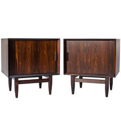 Arne Wahl Iversen for Falser Rosewood Nightstands