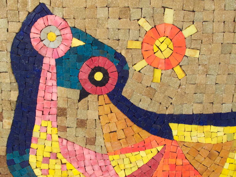 Super rare and absolutely beautiful mosaic designed by Evelyn Ackerman for ERA Industries, titled 
