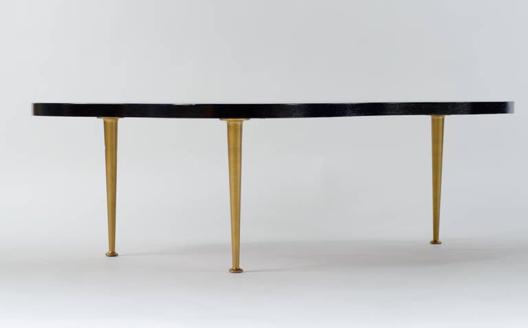 Mid-Century Modern T.H. Robsjohn Gibbings Biomorphic Coffee Table, 1950s For Sale