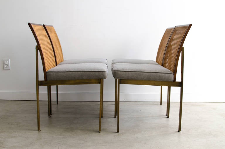 Paul McCobb Bronze and Rosewood Dining Chairs 2