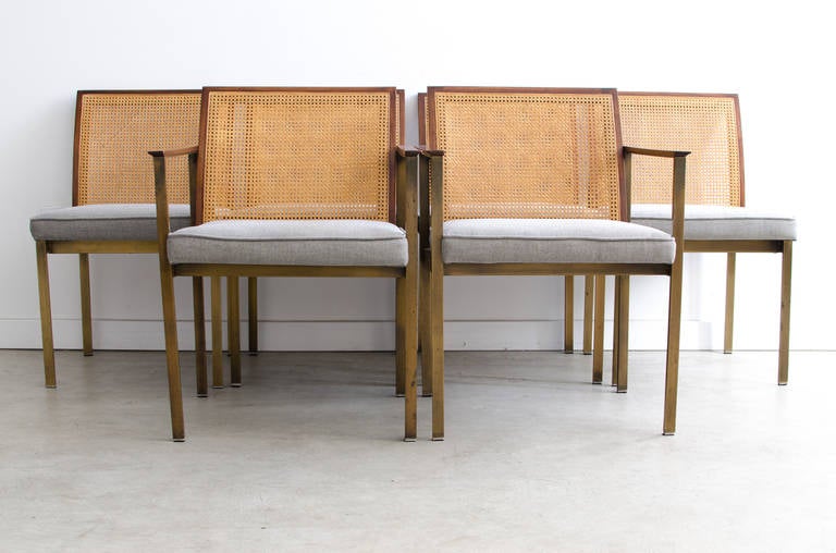 Paul McCobb Bronze and Rosewood Dining Chairs 3