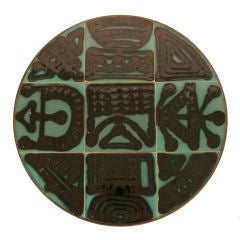 1950
s French Abstract Ceramic Side Table