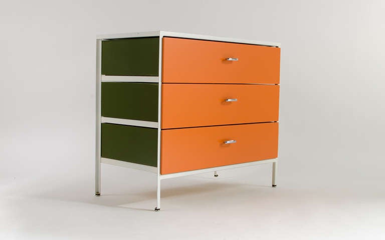 Mid-20th Century George Nelson Steel Frame Chest 1955