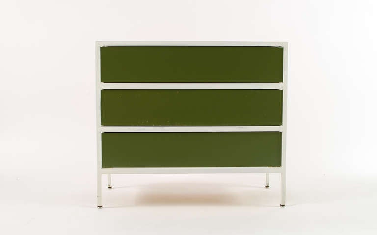 Wood George Nelson Steel Frame Chest 1955
