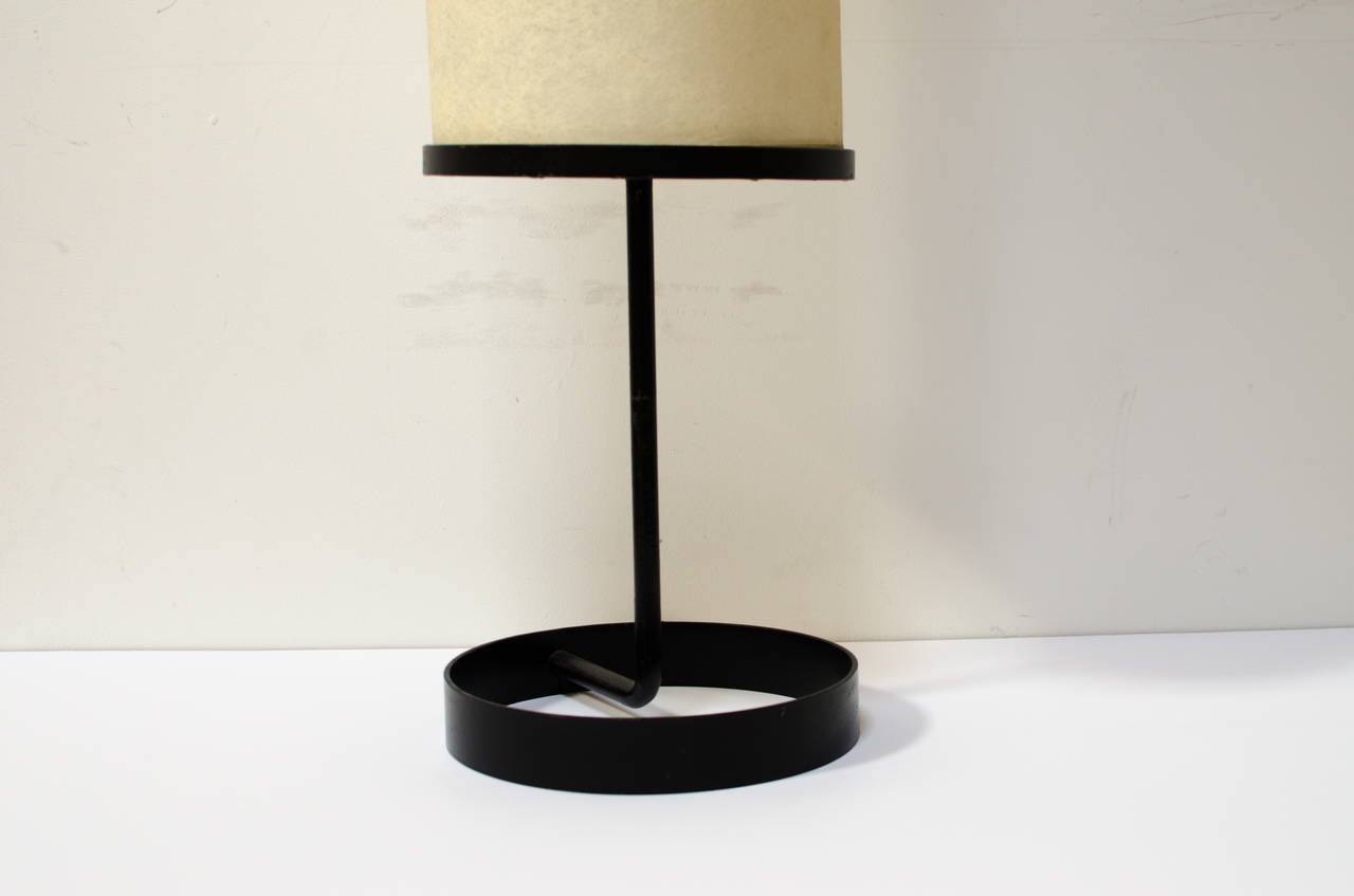 Ben Seibel Iron Table Lamp, 1950s 1