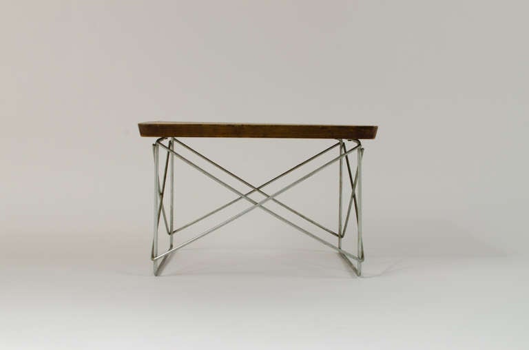 Mid-Century Modern Charles Eames LTR Wire Table 1950's