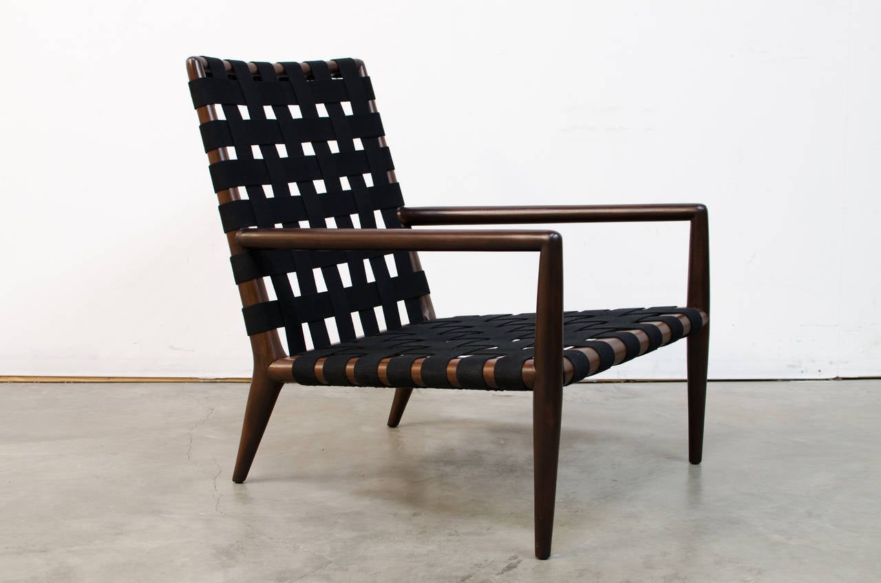 Canvas T. H. Robsjohn-Gibbings Lounge Chair