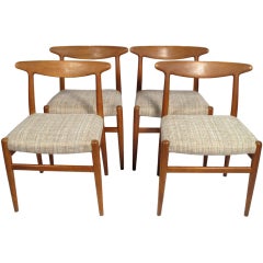 Hans Wegner Heart Chairs for CM Madsens, 1953