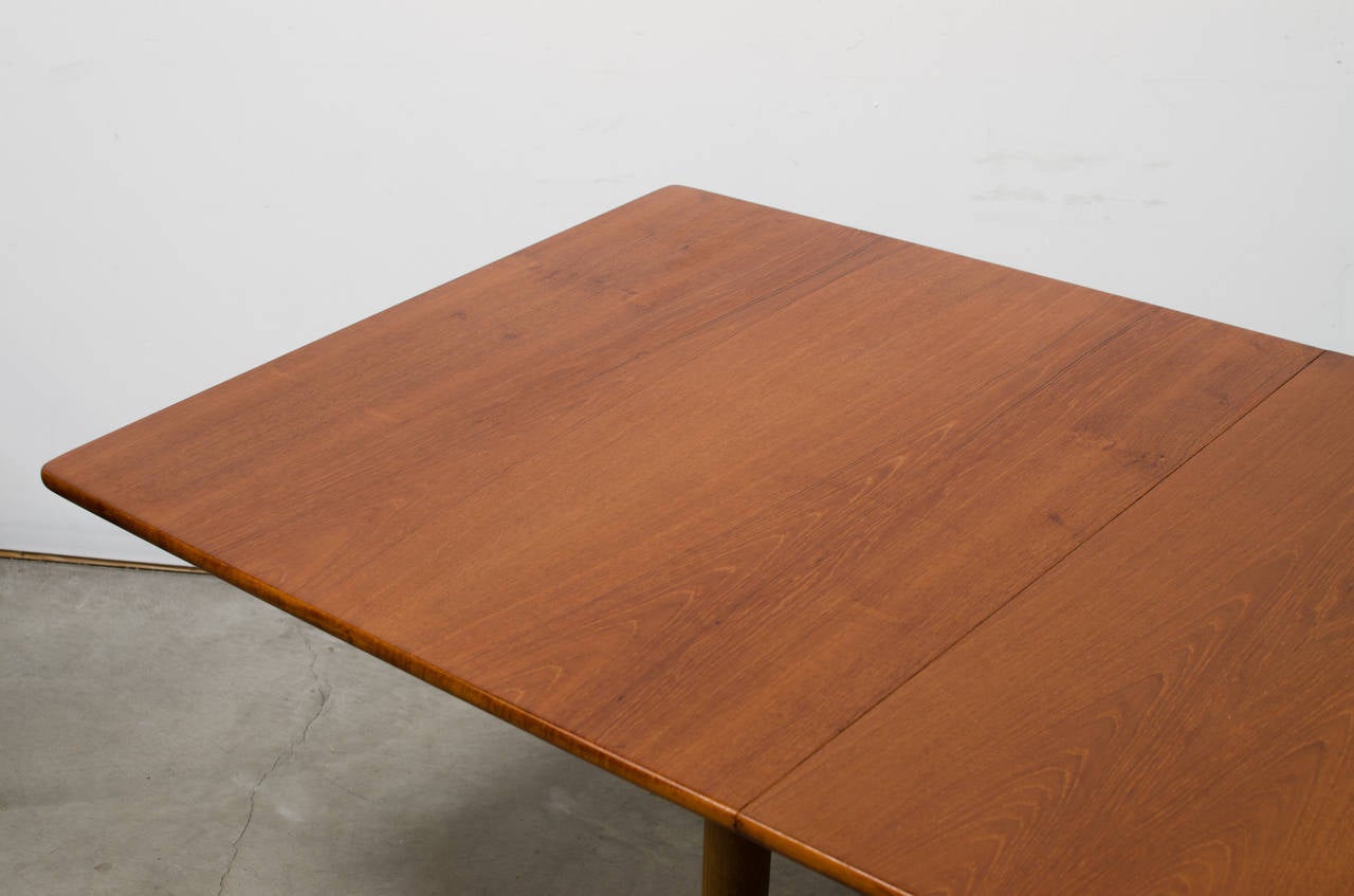 Hans Wegner Teak and Oak Extension Dining Table for Andreas Tuck 1