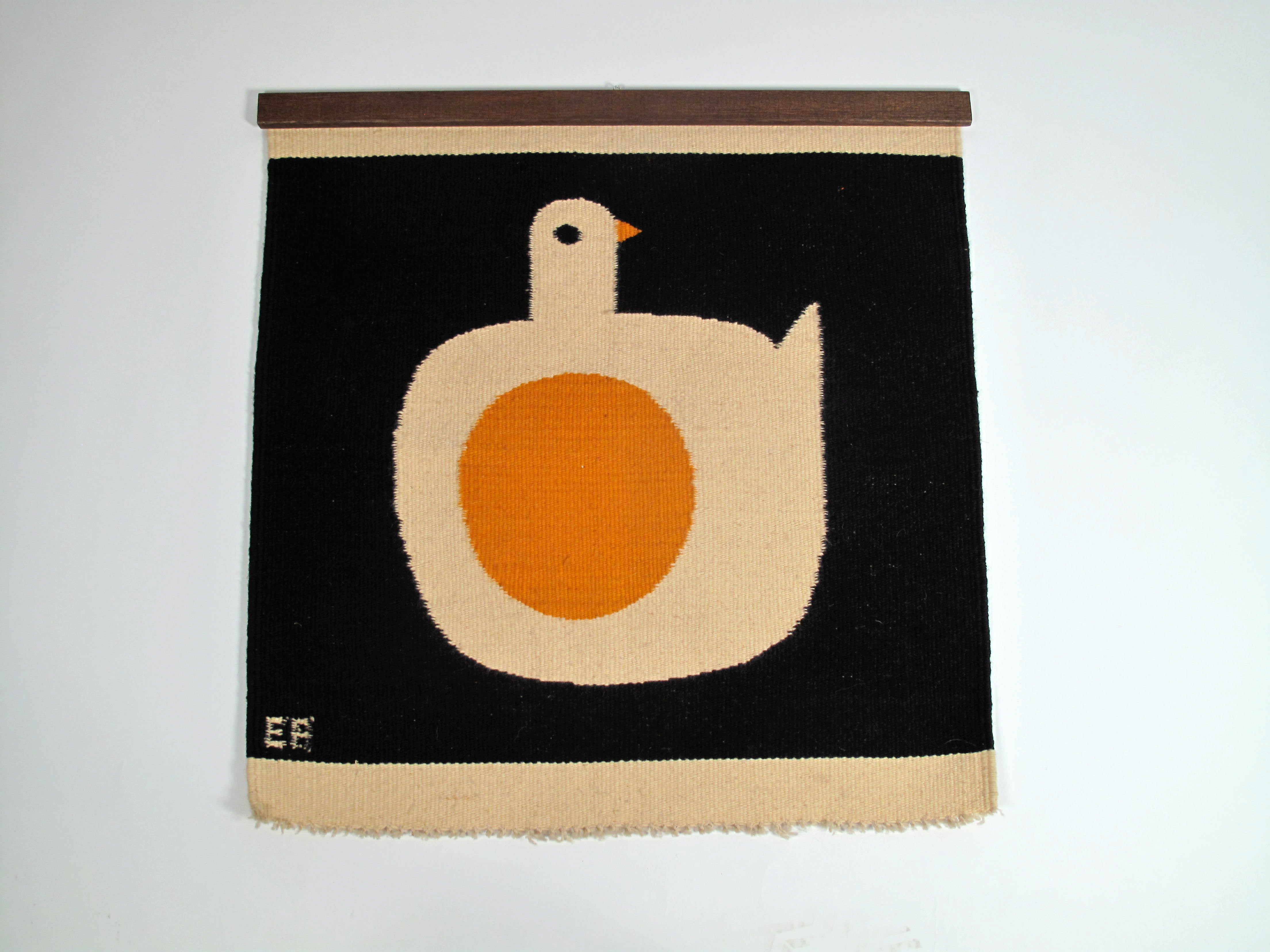 Evelyn Ackerman Modernist 'Dove' Wall Hanging 