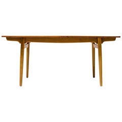 Hans Wegner Teak and Oak Extension Dining Table for Andreas Tuck