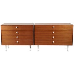 George Nelson Thin Edge Teak Dressers