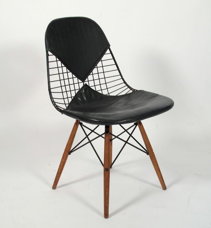Charles Eames DKW-2 Wire Bikini Chair Dowel Base