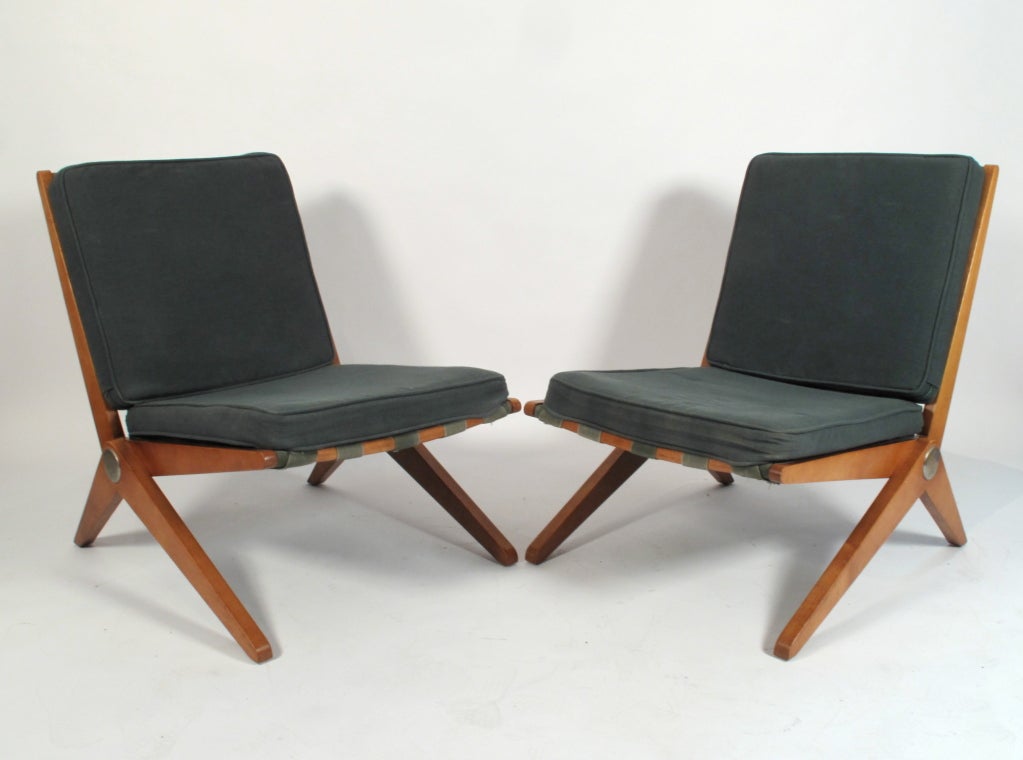 Pierre Jeanneret Scissor Chairs H.G. Knoll 2